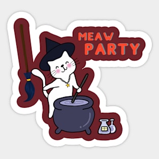 Meaw party! Sticker